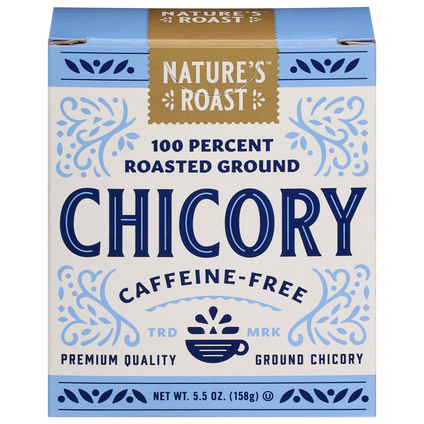 Natures Roast Coffee Grain Chickory Caffeine free 5.5 Oz Pack of 12