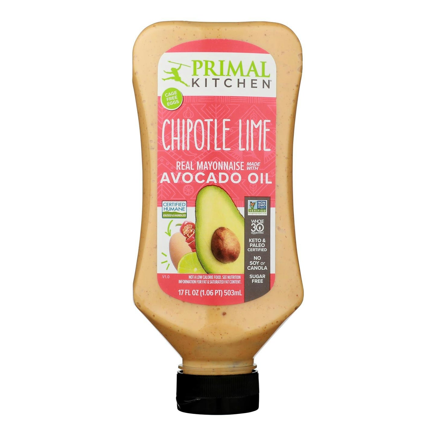 Primal Kitchen - Mayonnaise Avocado Chipotle Lime Squeeze 17 fl. oz (Pack of 6)