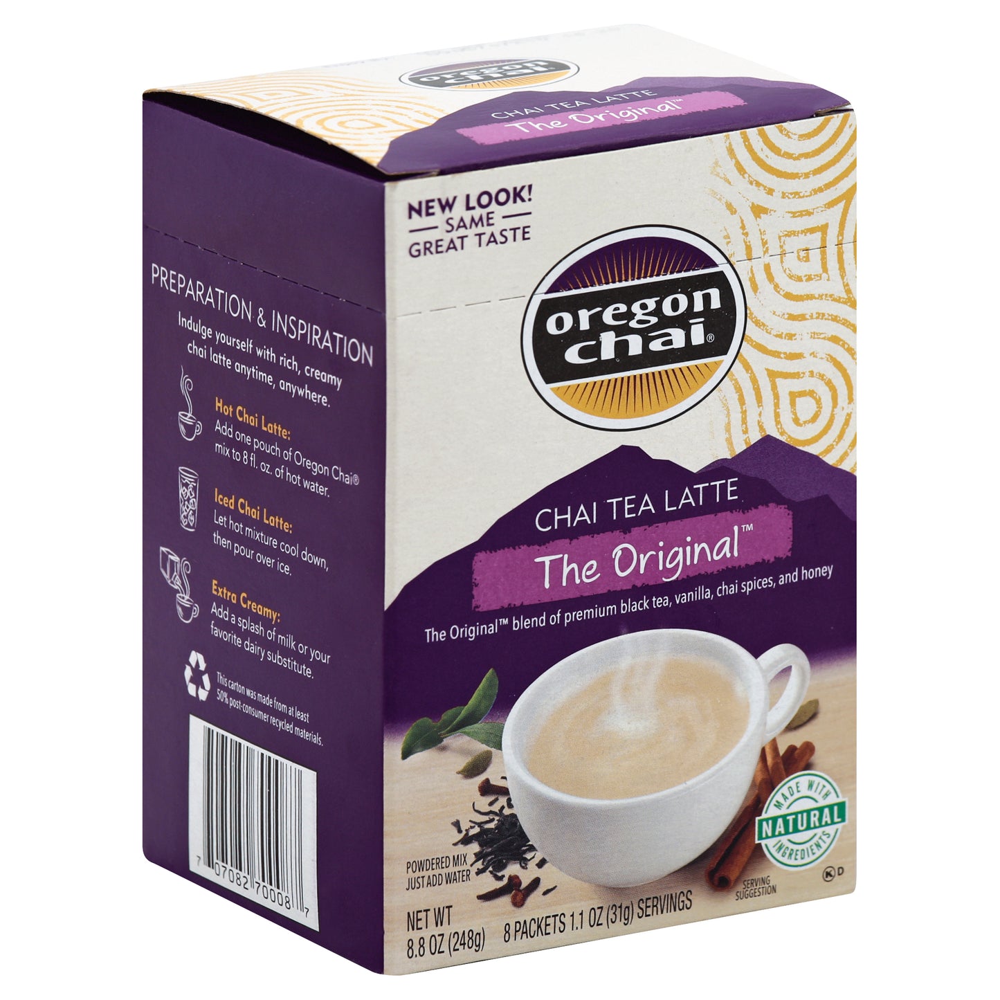 Oregon Chai Mix Chai The Original 8 Pieces (Pack Of 6)