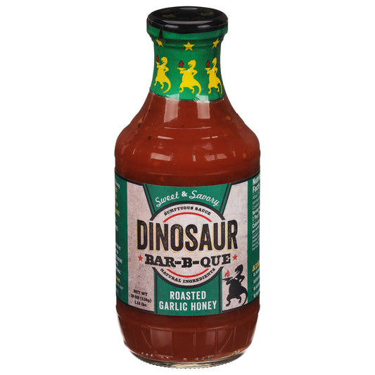 Dinosaur Sauce Barbeque Roasted Garlic Honey 19 oz (Pack Of 6)