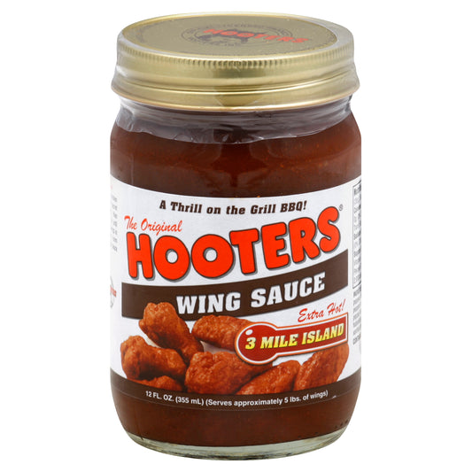 Hooters Sauce Wing 3 Mile Island 12 Oz (Pack Of 6)