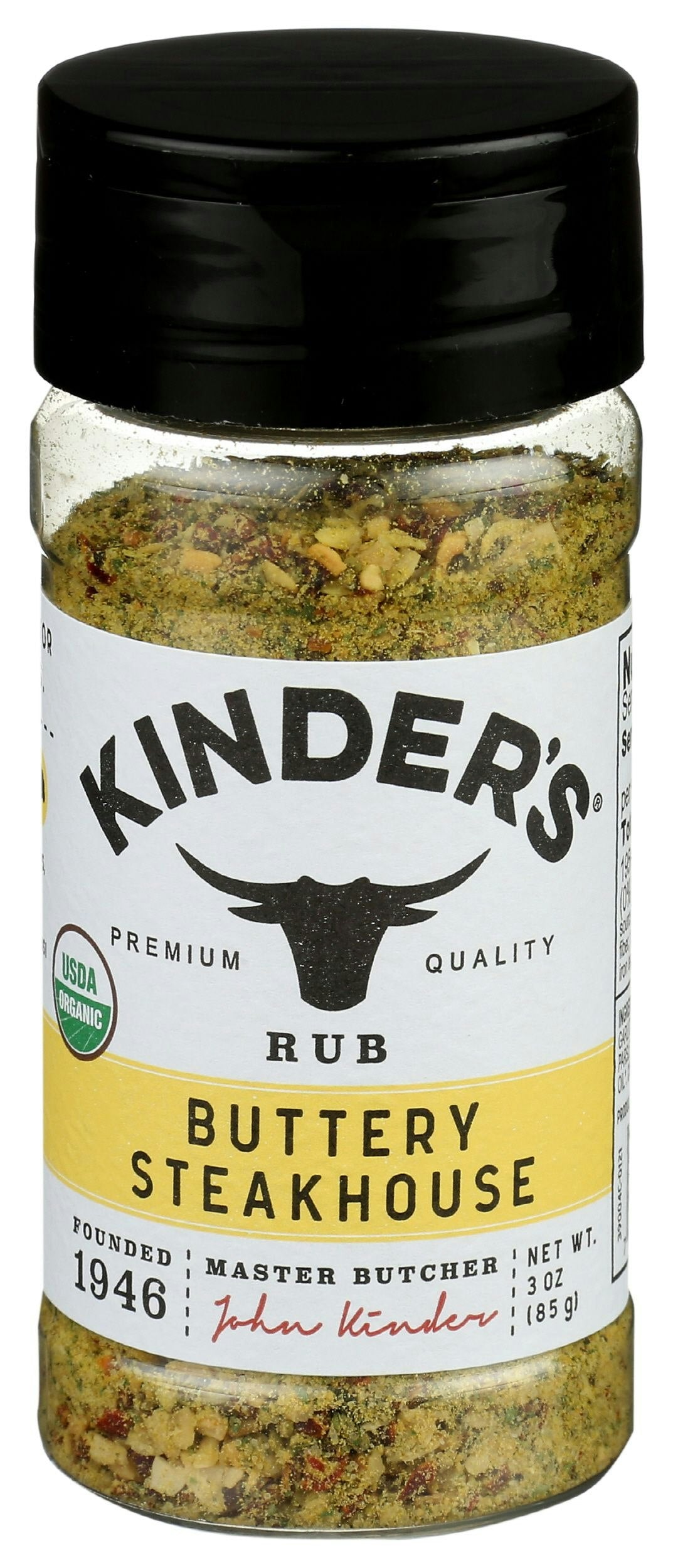 Kinders Organic Buttery Steakhouse Rub 3 Oz Pack of 8