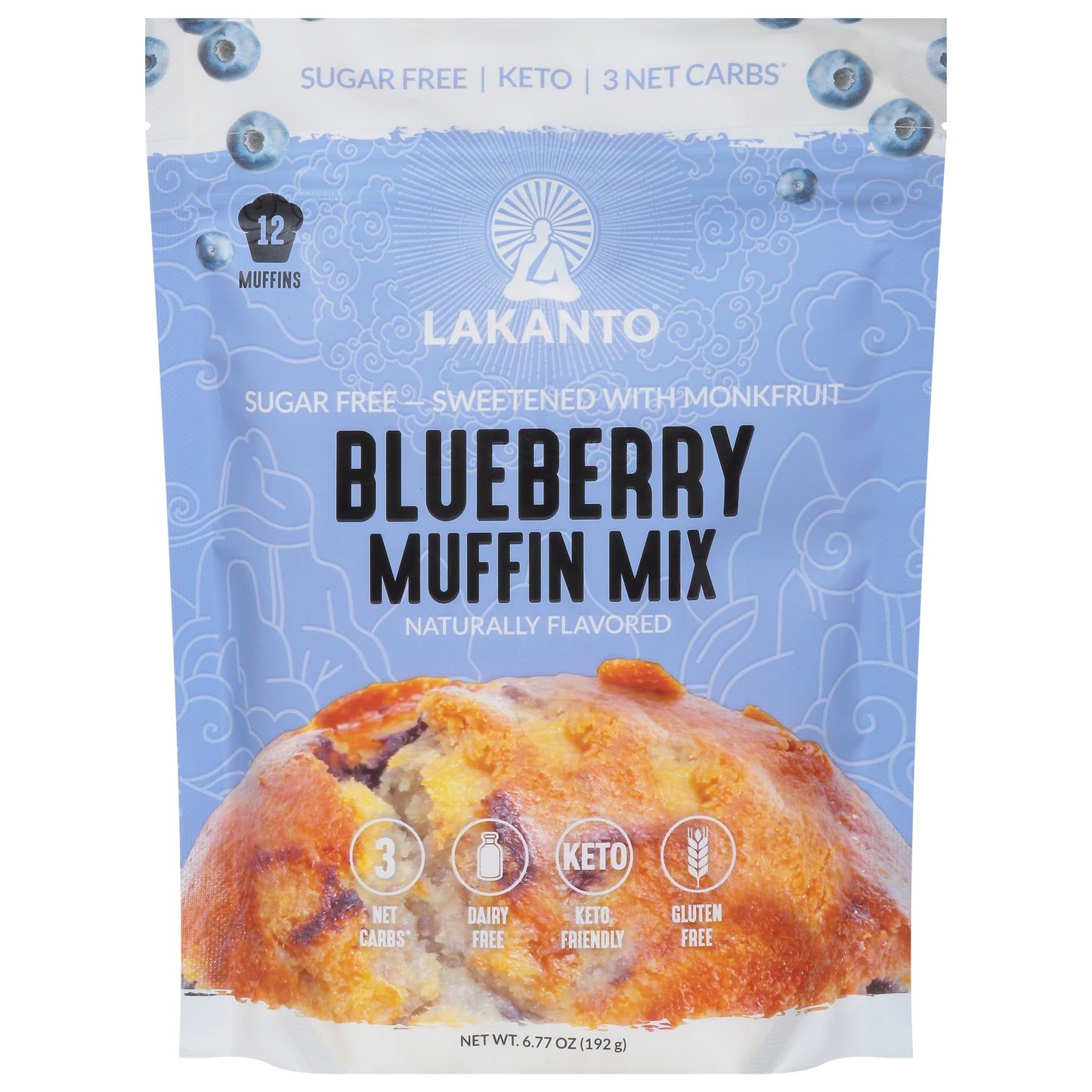 Lakanto Mix Baking Blueberry Muffin 6.77 oz (Pack Of 8)