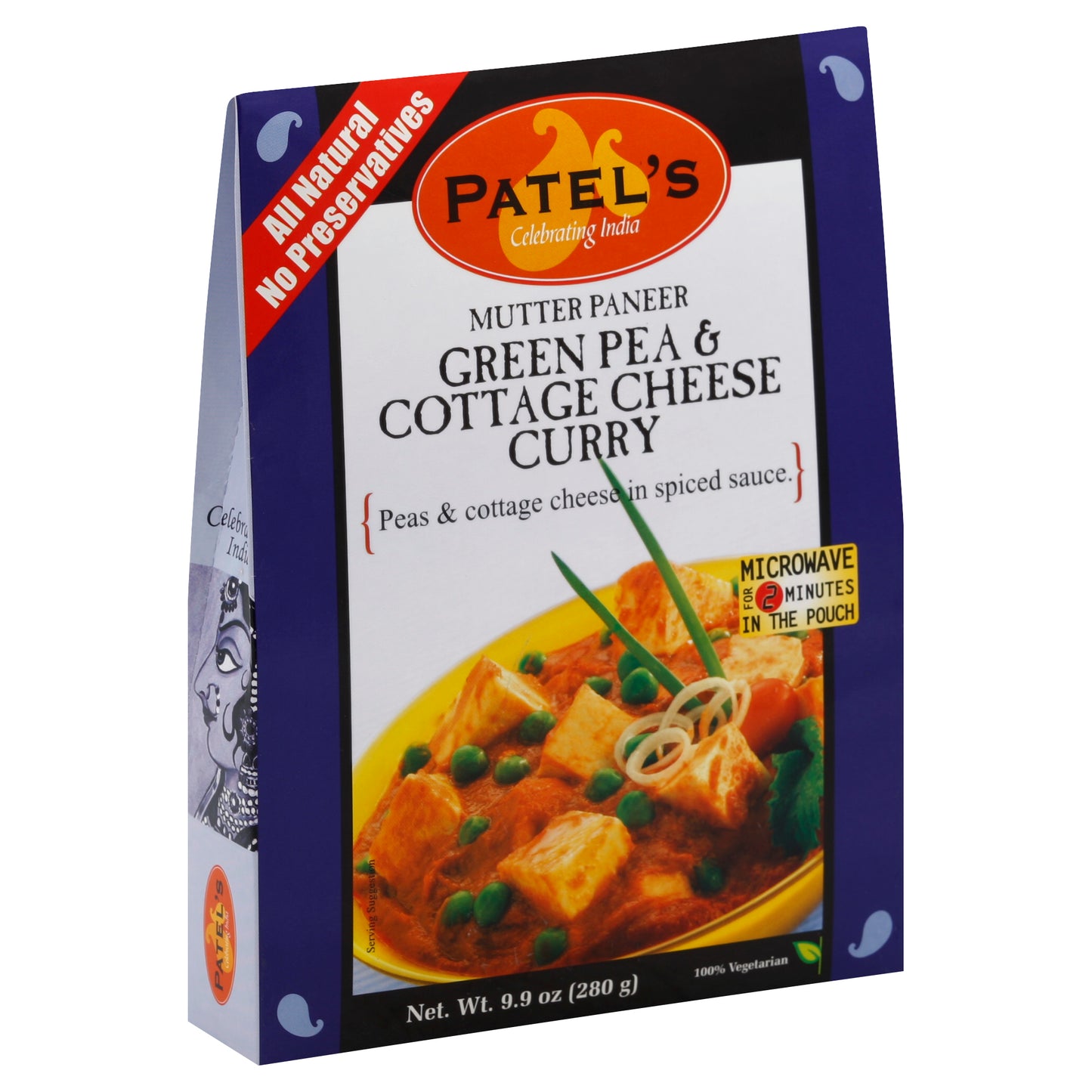 Patel Mix Sauce Cttge Green Pea Curry 9.9 Oz (Pack Of 10)