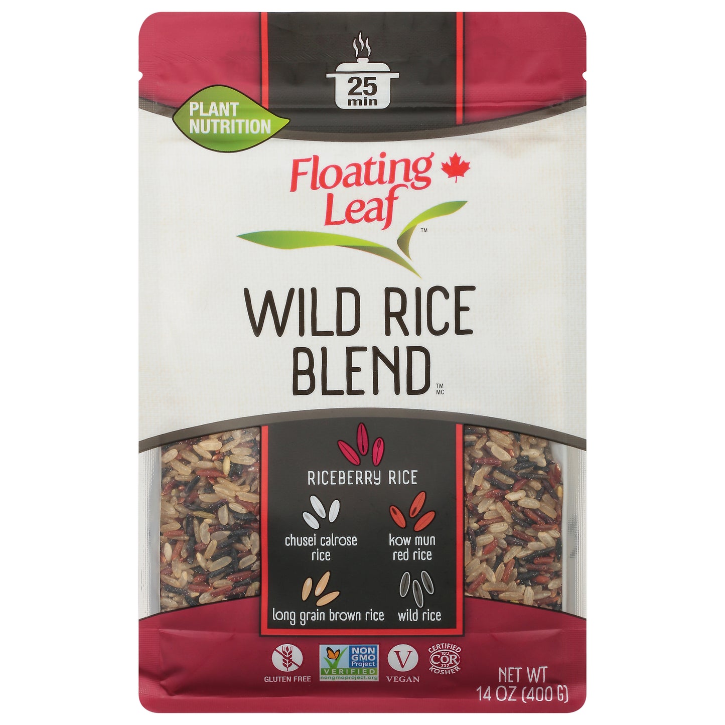Floating Leaf Rice Wild Blend 14 Oz (Pack Of 6)