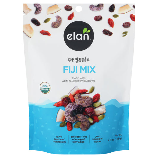 Elan Trail Mix Fiji Organic 4.8 Oz (Pack Of 8)