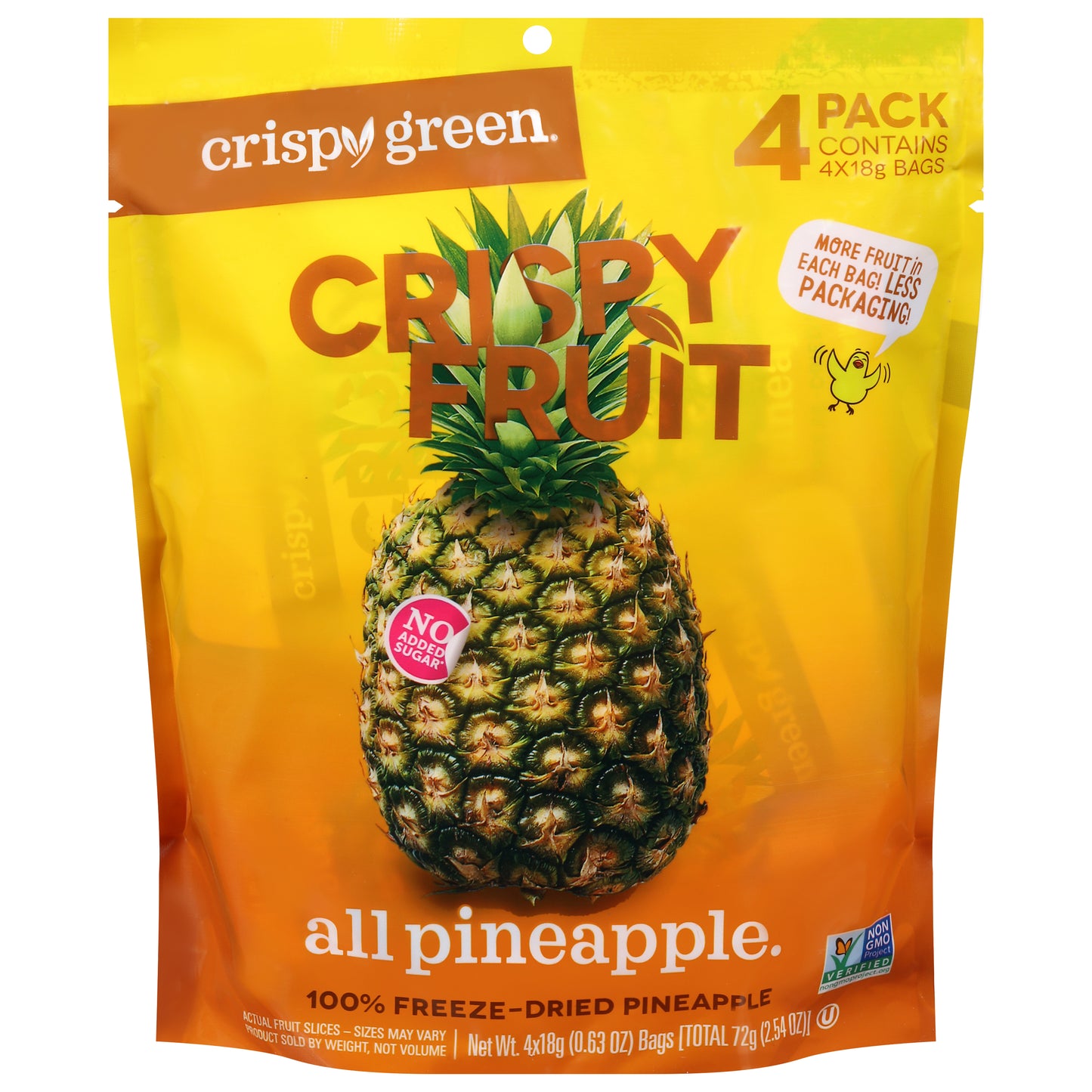 Crispy Green Pineapple Dried 2.54 oz (Pack Of 8)