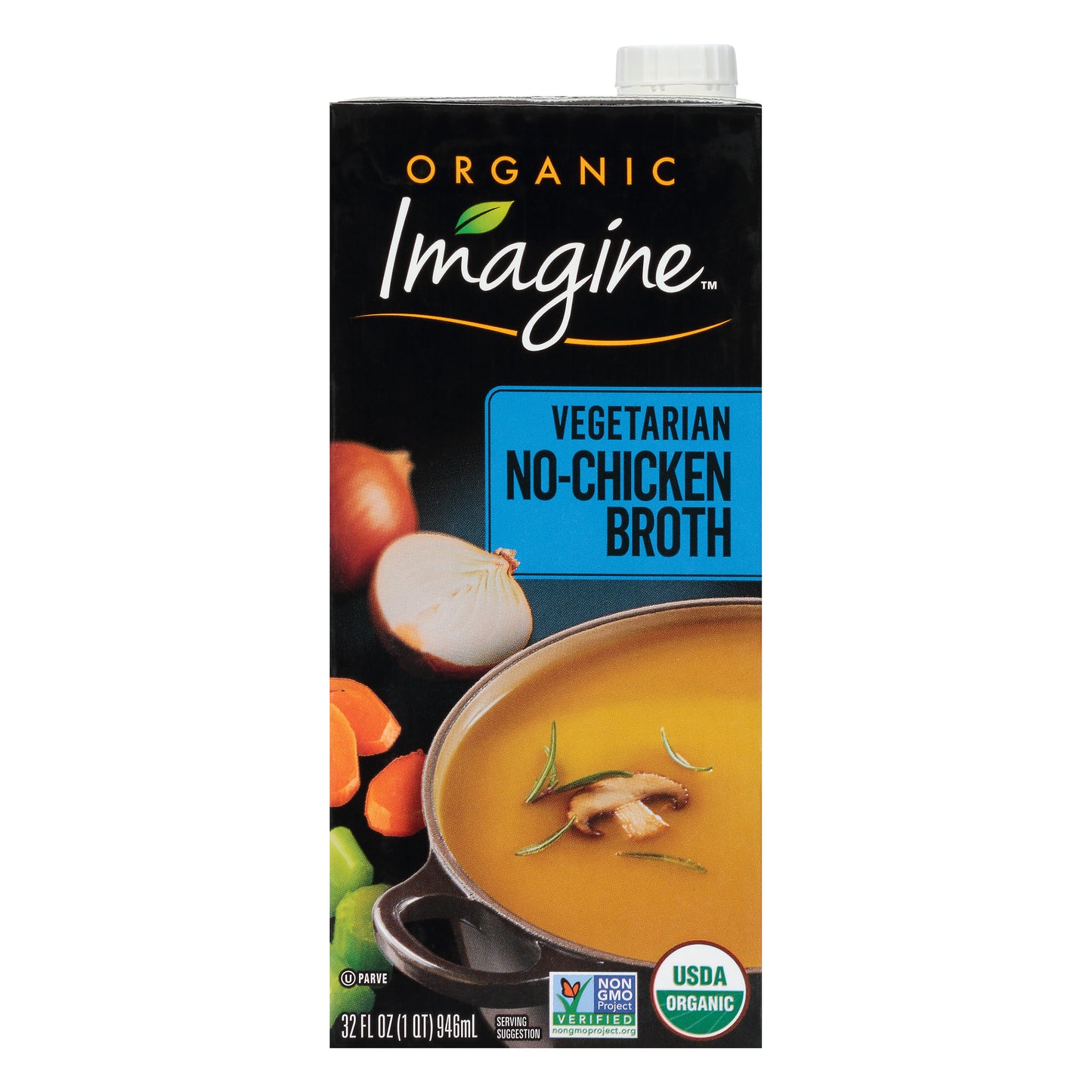 Imagine Broth No Chicken Organic 32 oz (Pack Of 6)