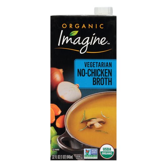 Imagine Broth No Chicken Organic 32 oz (Pack Of 6)