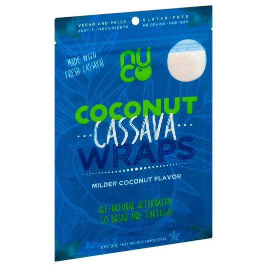 Nuco Wraps Coconut Cassava 1.94 Oz Pack of 12