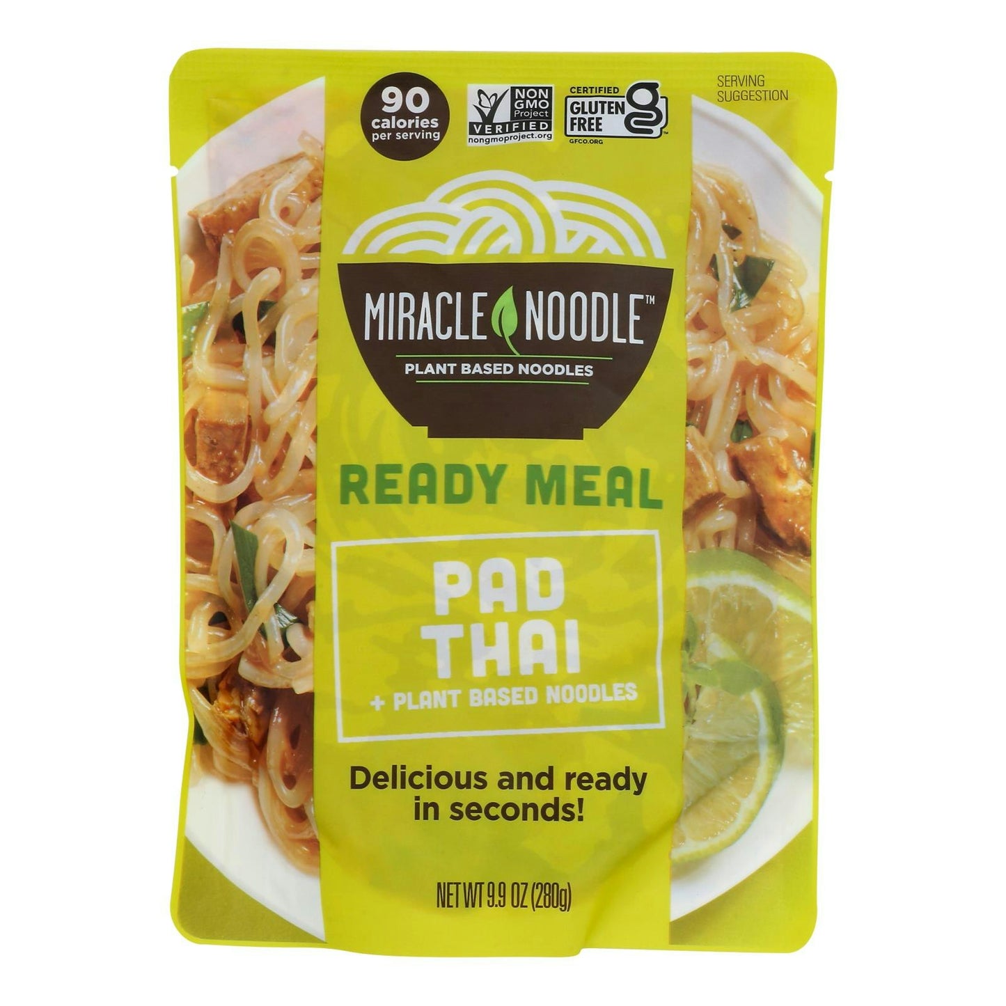 Miracle Noodle Meal Ready To Eat Pad Thai Gluten Free - 10 oz (Pack of 6)