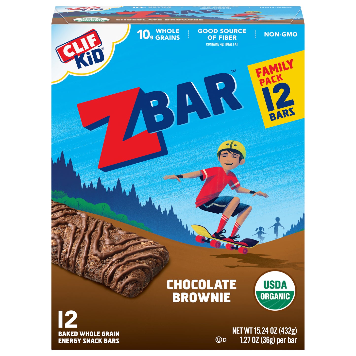 Clif Kid Zbar Chocolate Brownie 12Pc 15.24 Oz (Pack Of 6)