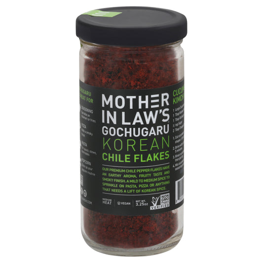 Mother In Law Flakes Chili Gochugaru 3.25 Oz (Pack Of 6)
