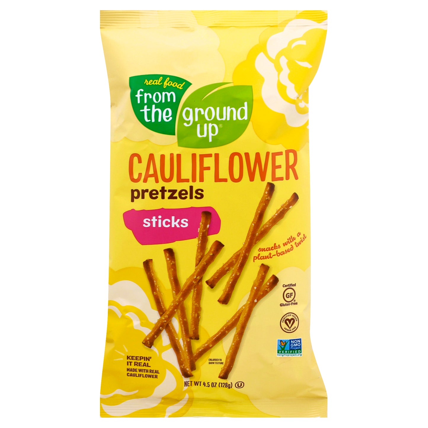 From The Ground Up Pretzel Stick Cauliflower 4.5 oz (Pack Of 12)