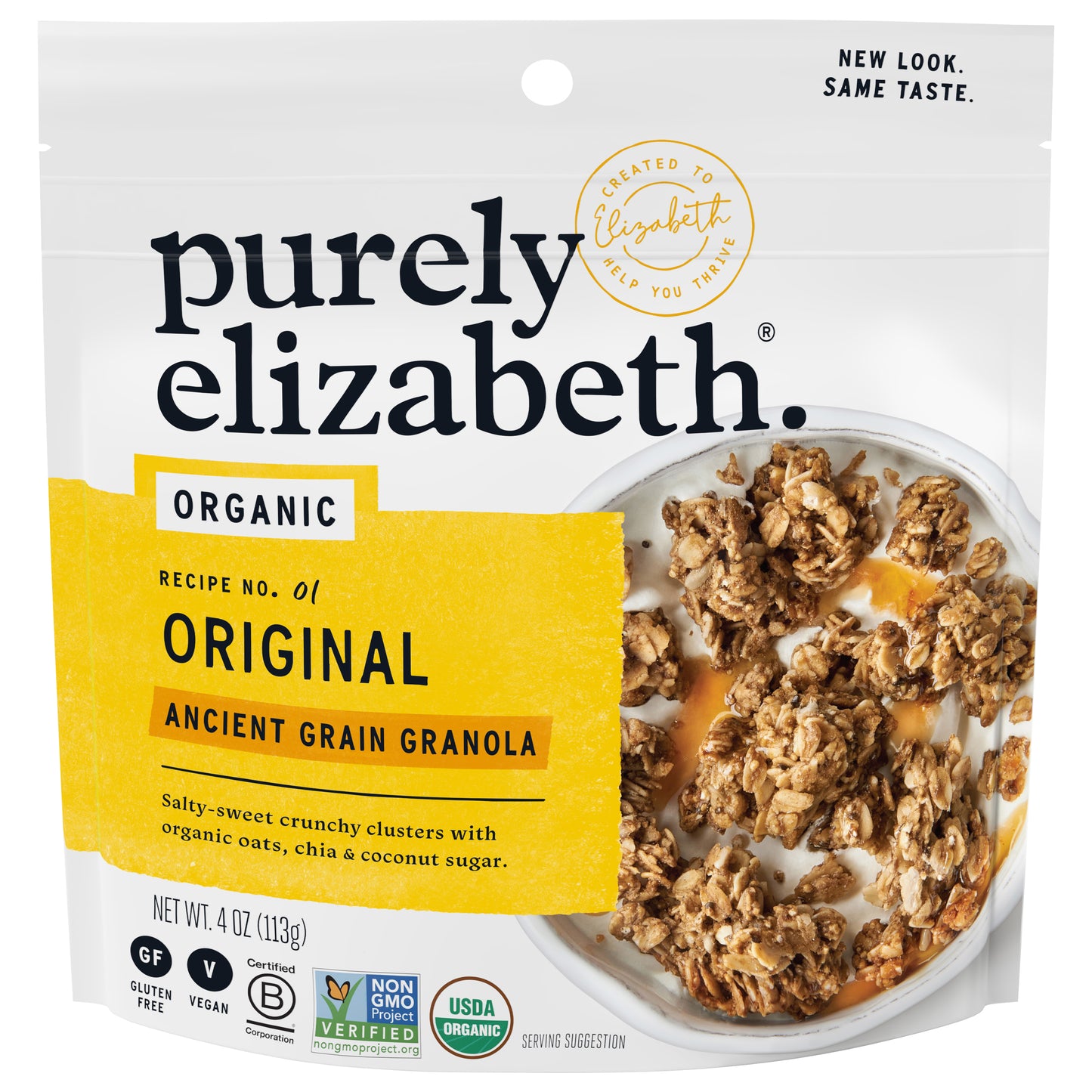 Purely Elizabeth Granola Ancient Grain Snack Pieces 4 Oz (Pack Of 10)