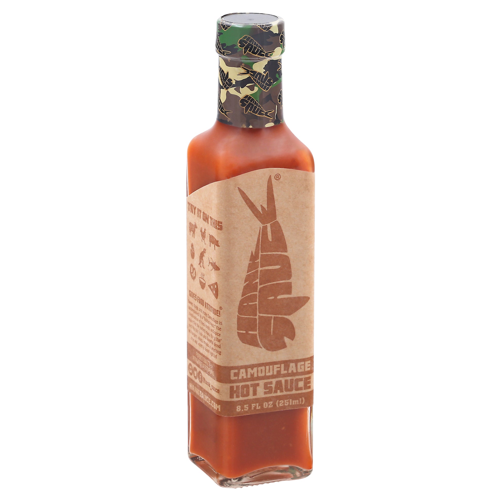 Hank Sauce Sauce Camoflage Hot 8.5 oz (Pack Of 6)
