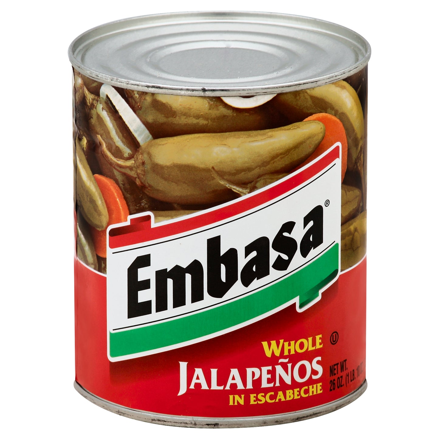 Embasa Pepper Jalapeno Whole 26 oz (Pack Of 6)
