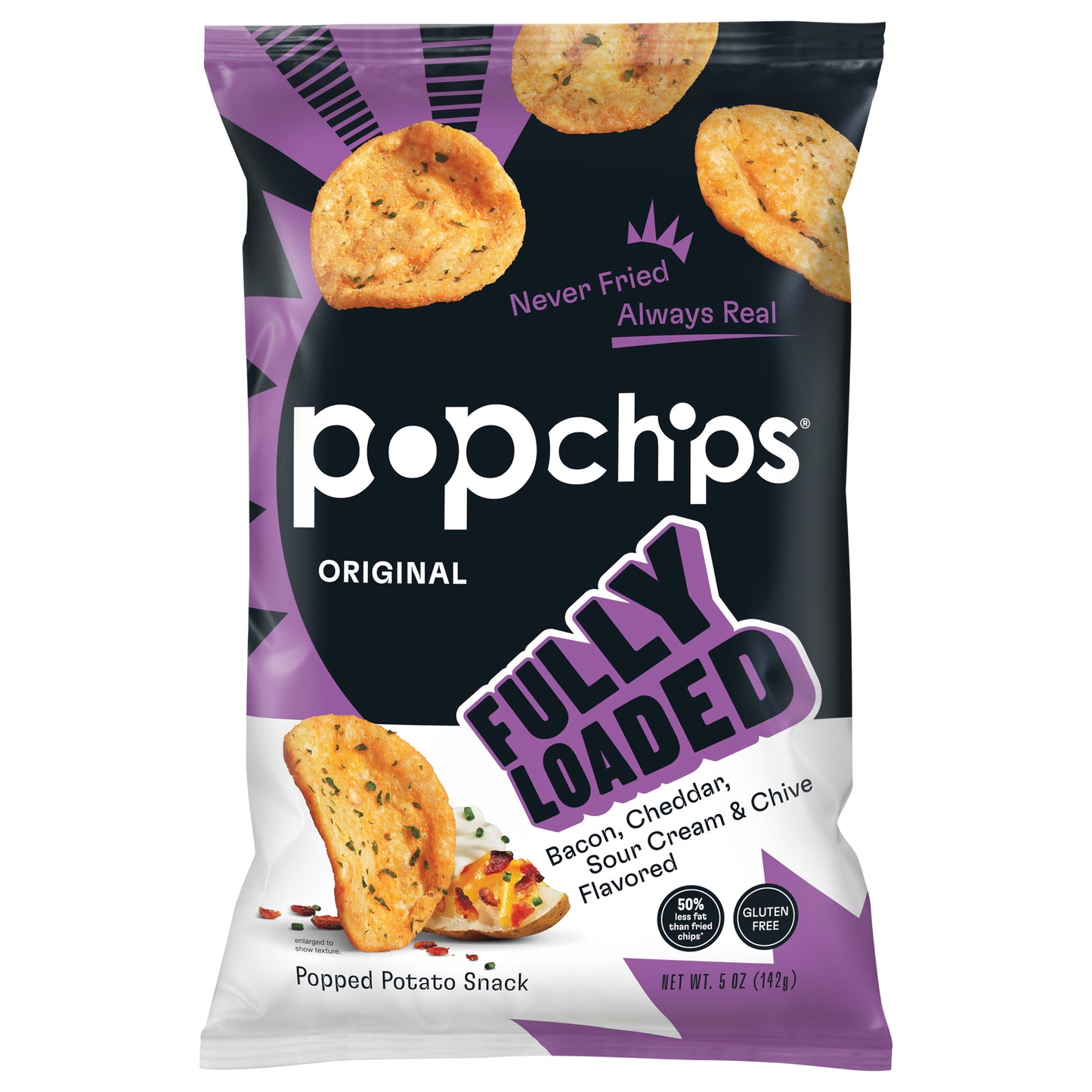 Popchips Chips Fully Loaded 5 oz (Pack Of 12)