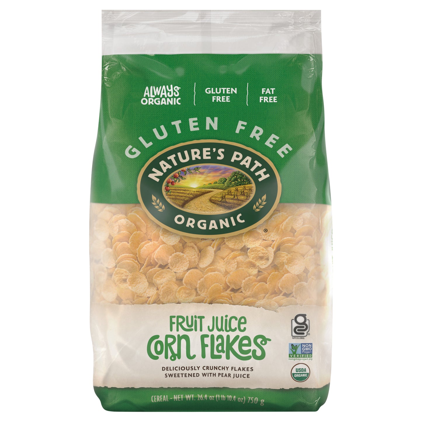 Natures Path Cereal Flakes Corn Organic Eco 26.4 Oz (Pack Of 6)