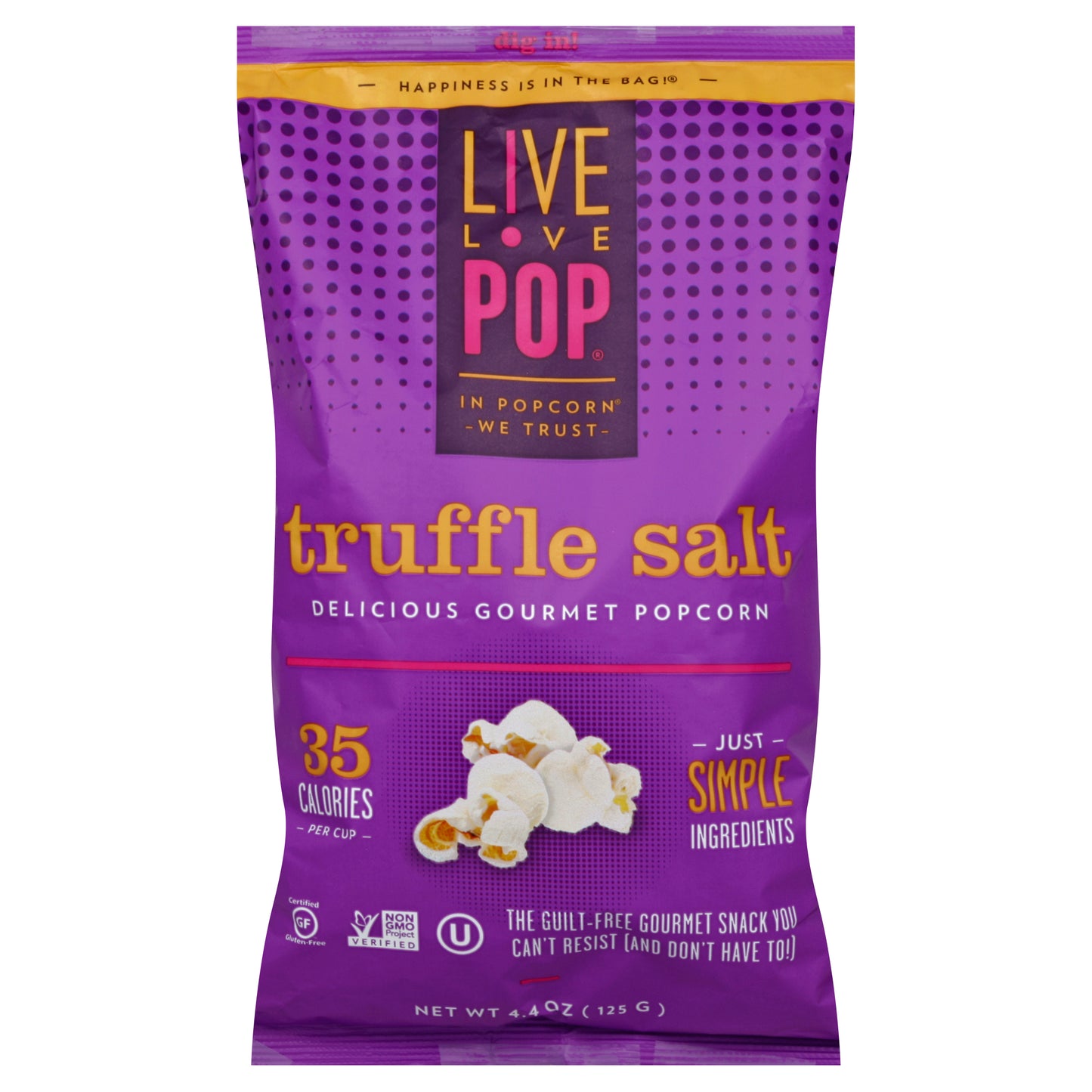 Live Love Pop Popcorn Salt Truffle 4.4 oz (Pack Of 12)