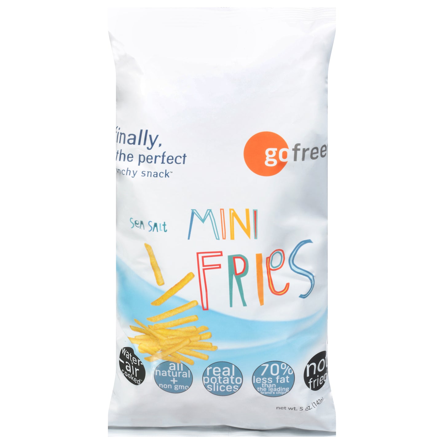 Go Free Fries Mini Sea Salt 5 oz (Pack Of 6)