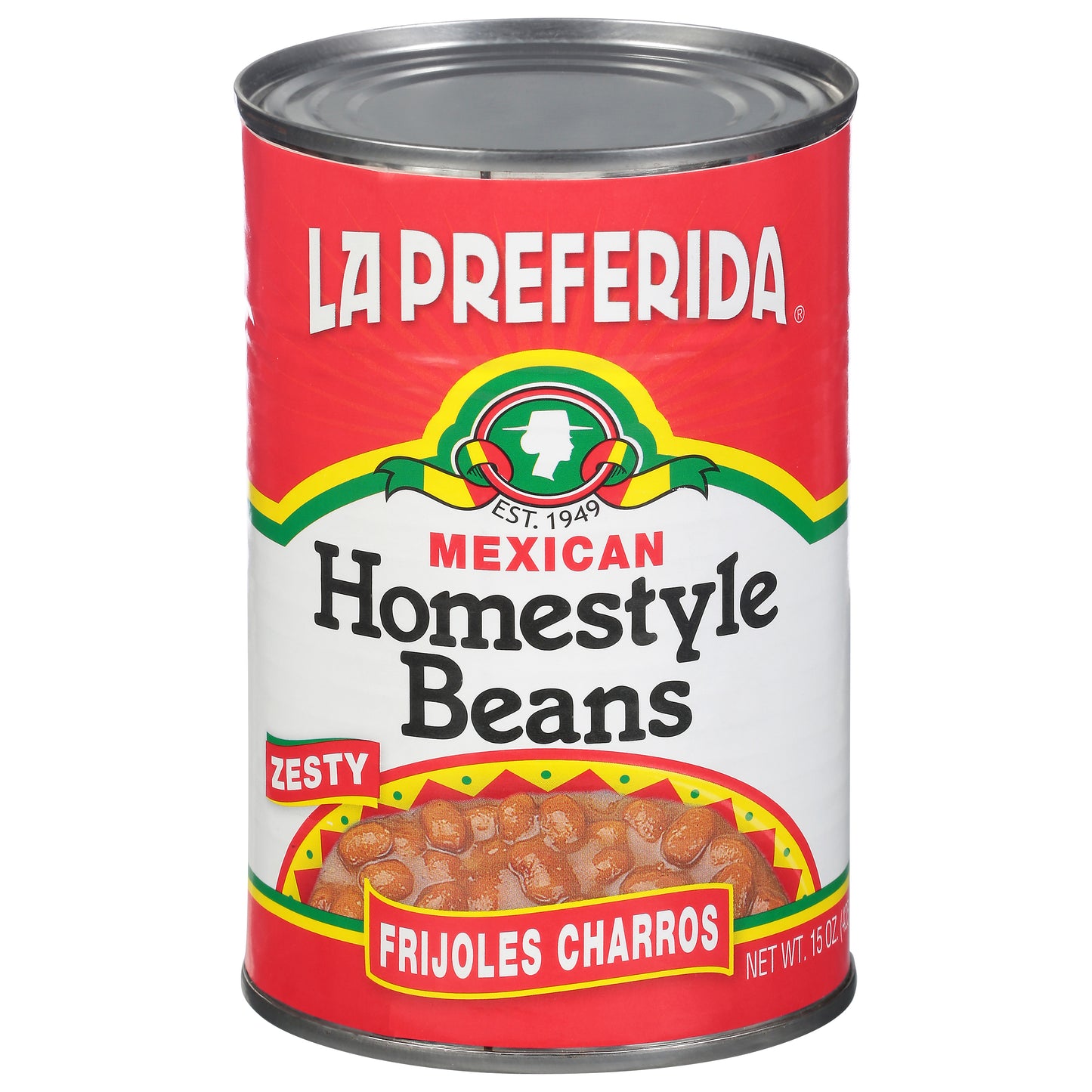 La Preferida Bean Frijole Charros Home Style 15 Oz (Pack Of 12)