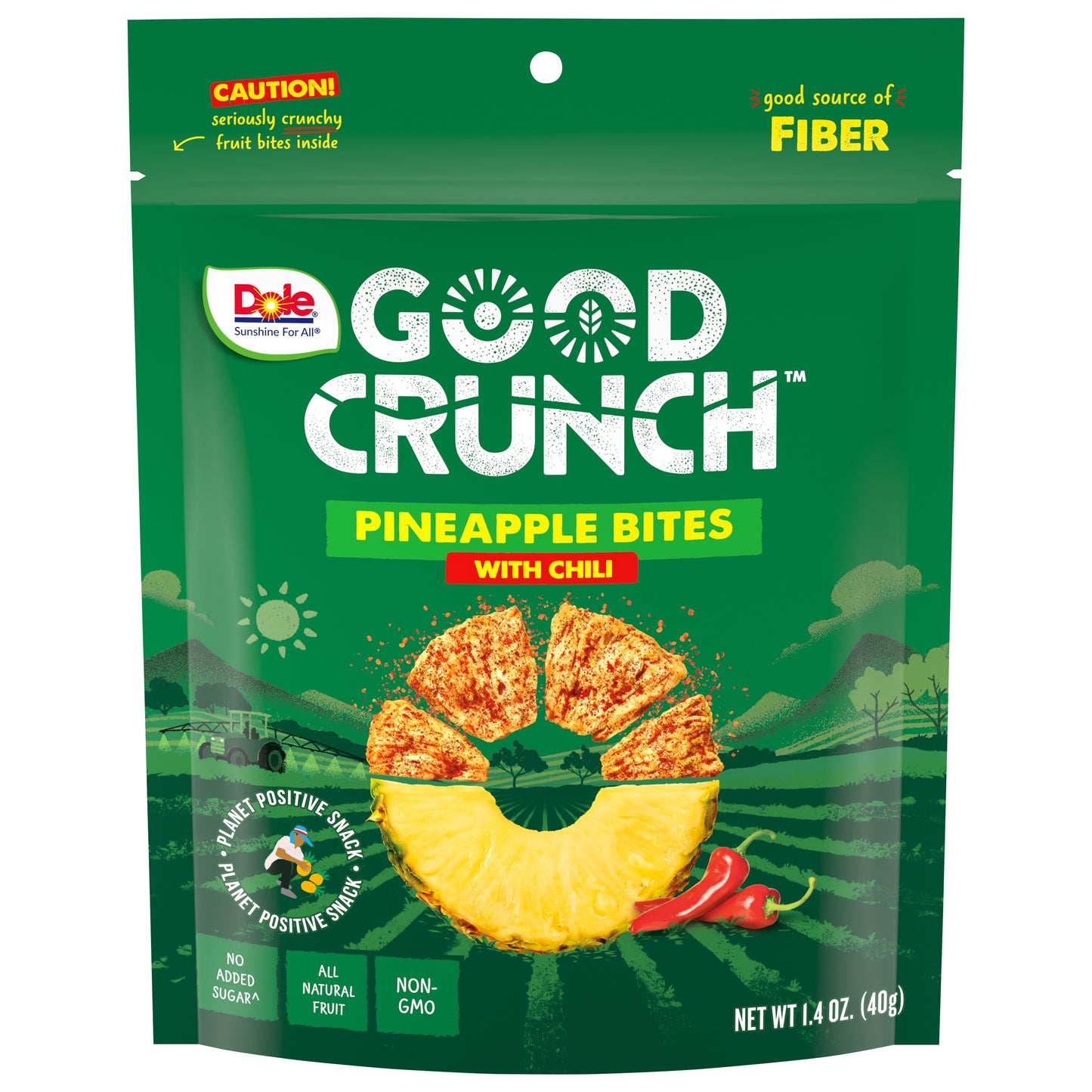 Dole Pineapple Chili Crunch 1.4 Oz (Pack Of 6)