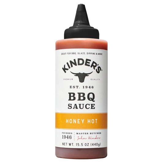 Kinders Barbeque Sauce Honey Hot Squeeze 15.5 FO (Pack Of 6)