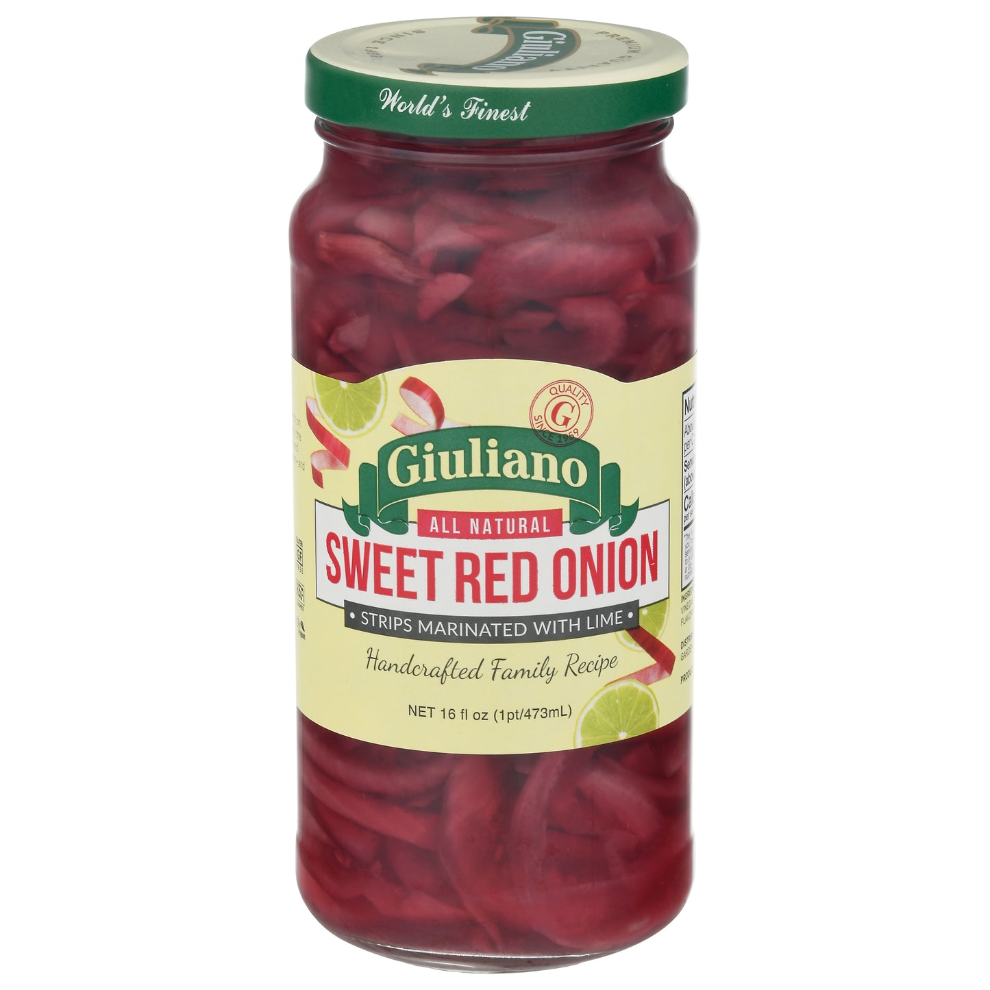 Giuliano Onion Strips Sweet Red 16 Oz (Pack Of 6)