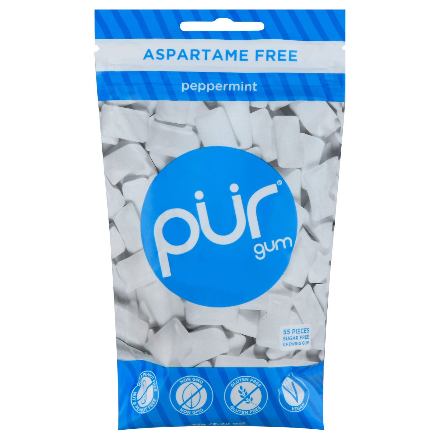 Pur Gum Peppermint 2.72 oz (Pack Of 12)