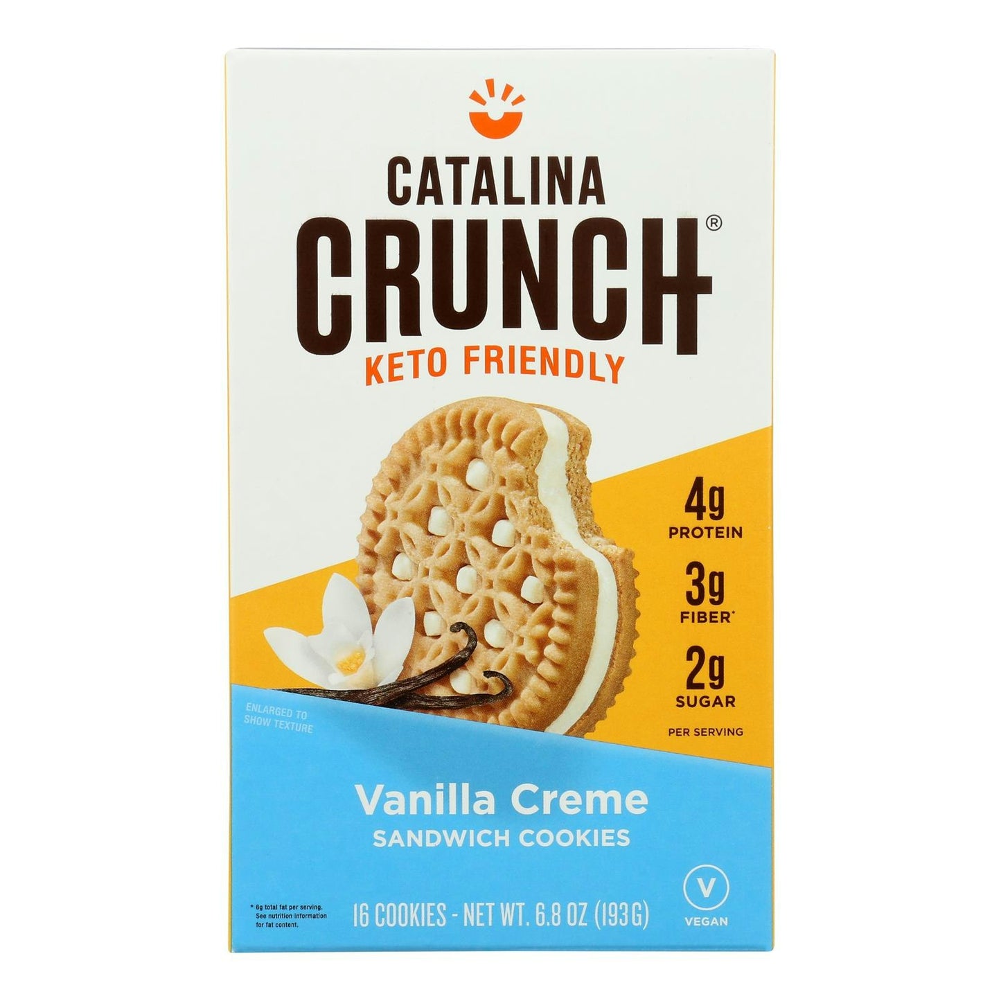Catalina Crunch - Cookie Sandwich Vanilla 6.8 oz (Pack of 6)