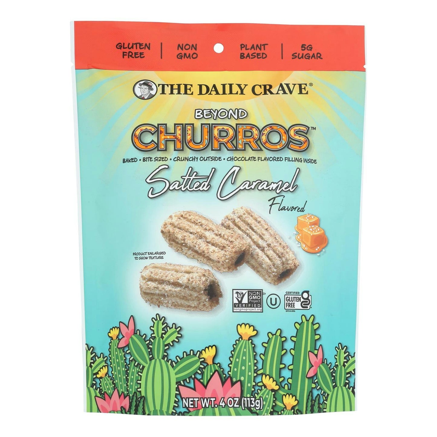 The Daily Crave - Churros Salted Caramel 4 oz (Pack of 6)
