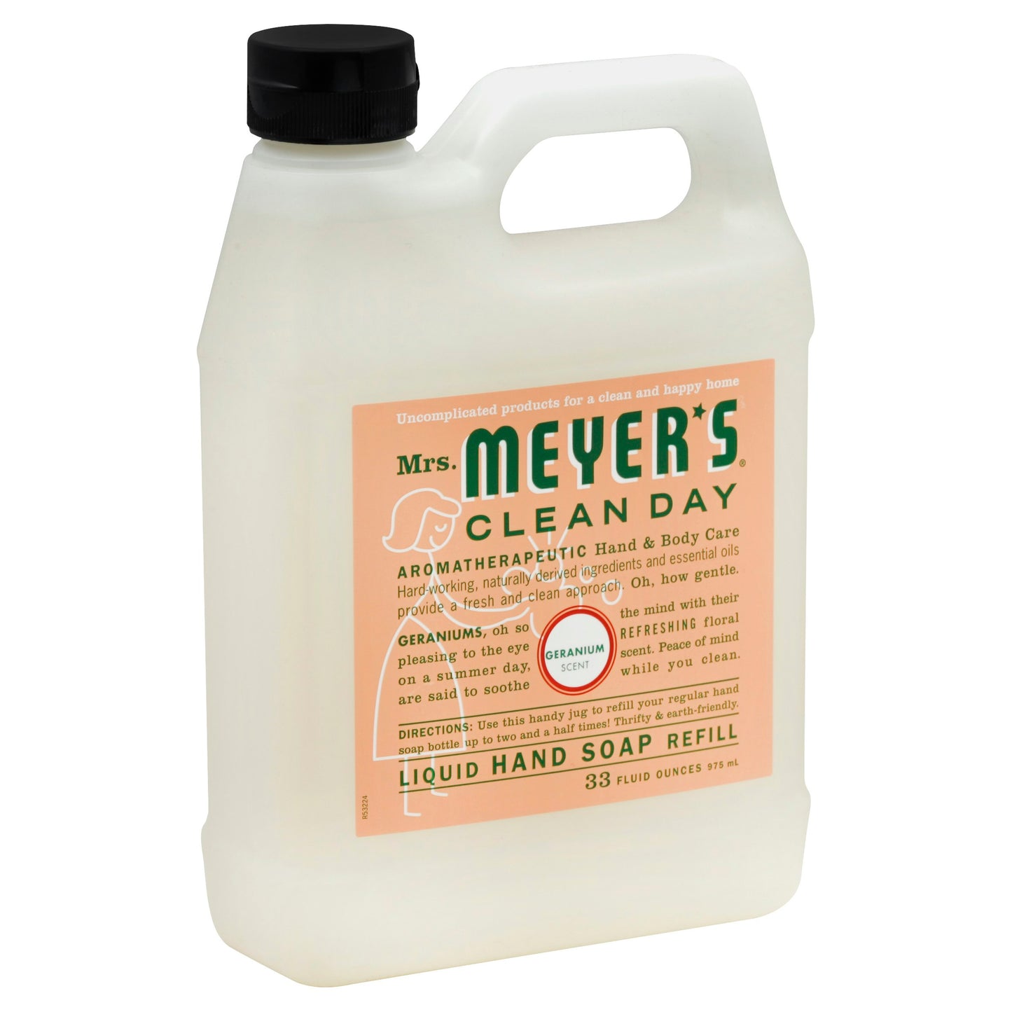Mrs Meyers Clean Day Soap Refil Liquid Geranium 33 Oz (Pack of 3)