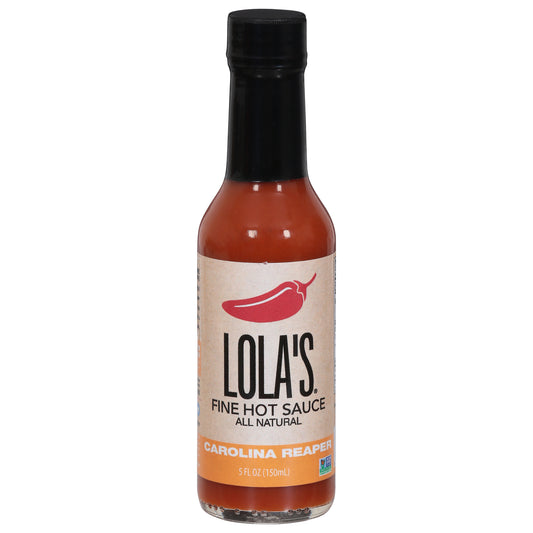 Lolas Fine Hot Sauce Hot Carolina Reaper 5 oz (Pack Of 12)