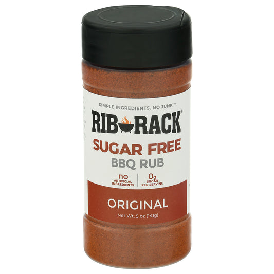Rib Rack Seasoning Rub Original Sugar free 5 oz (Pack Of 6)