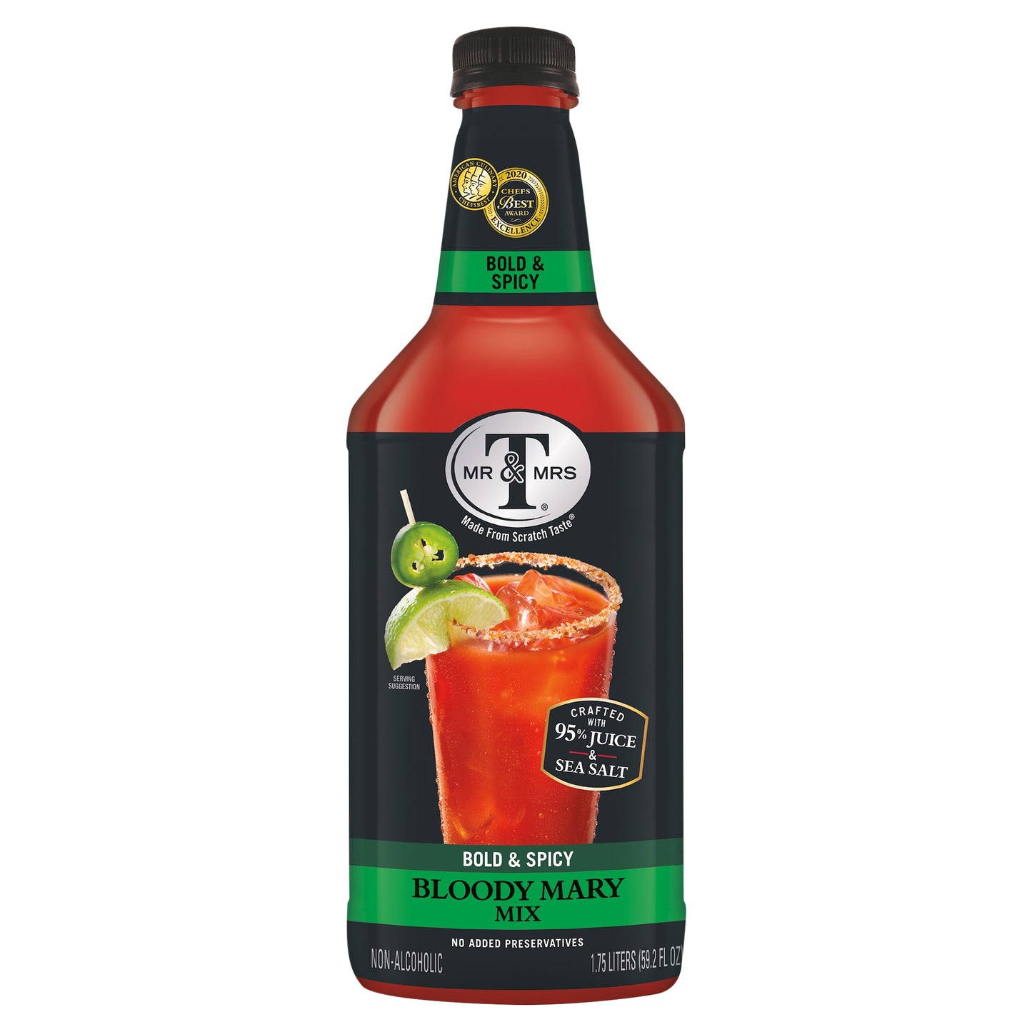 Mr & Mrs T Mixer Bloody Mary Blood & Spicy 1.75 Light (Pack Of 6)