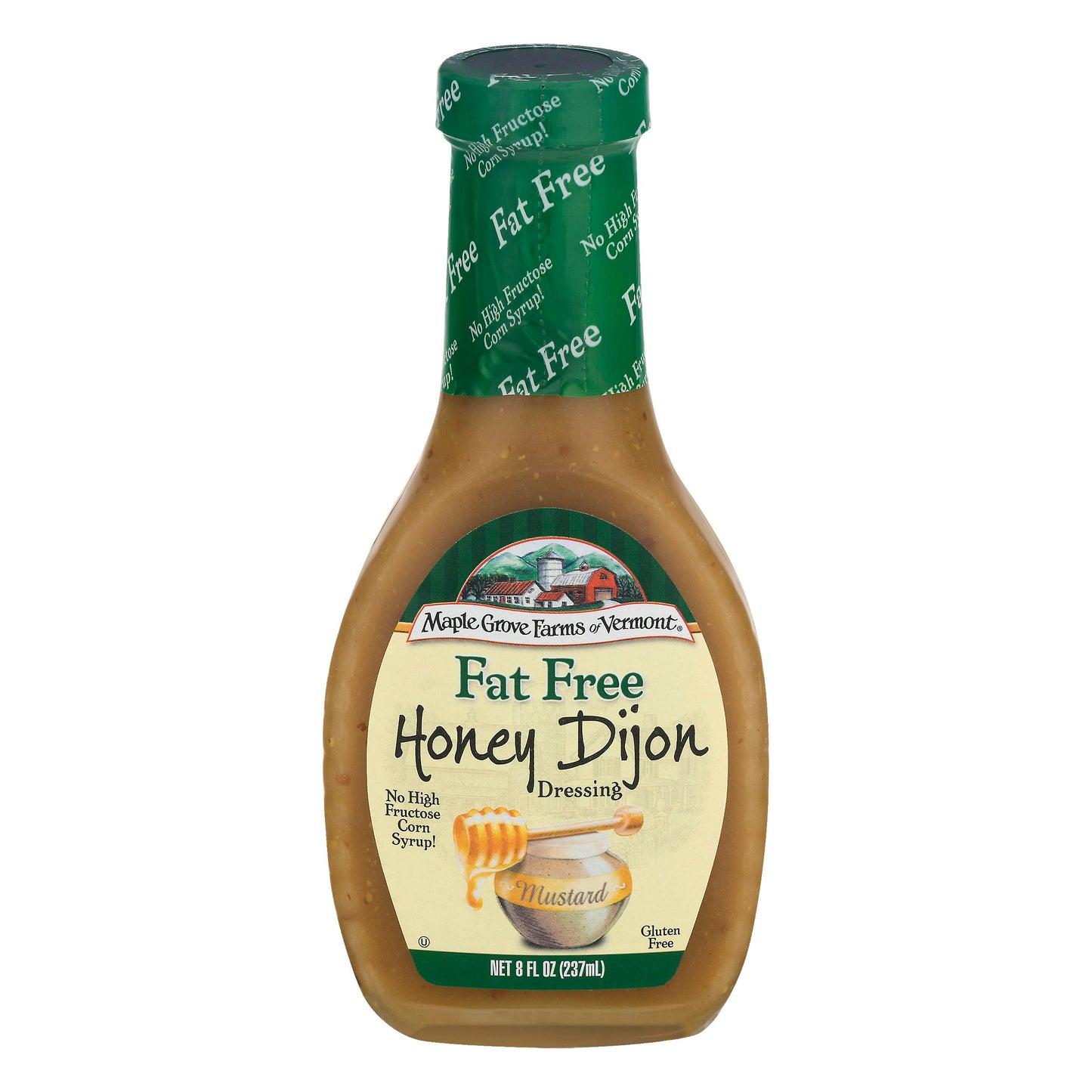 Maple Grove Dressing Fat free Honey Dijon 8 oz (Pack of 6)