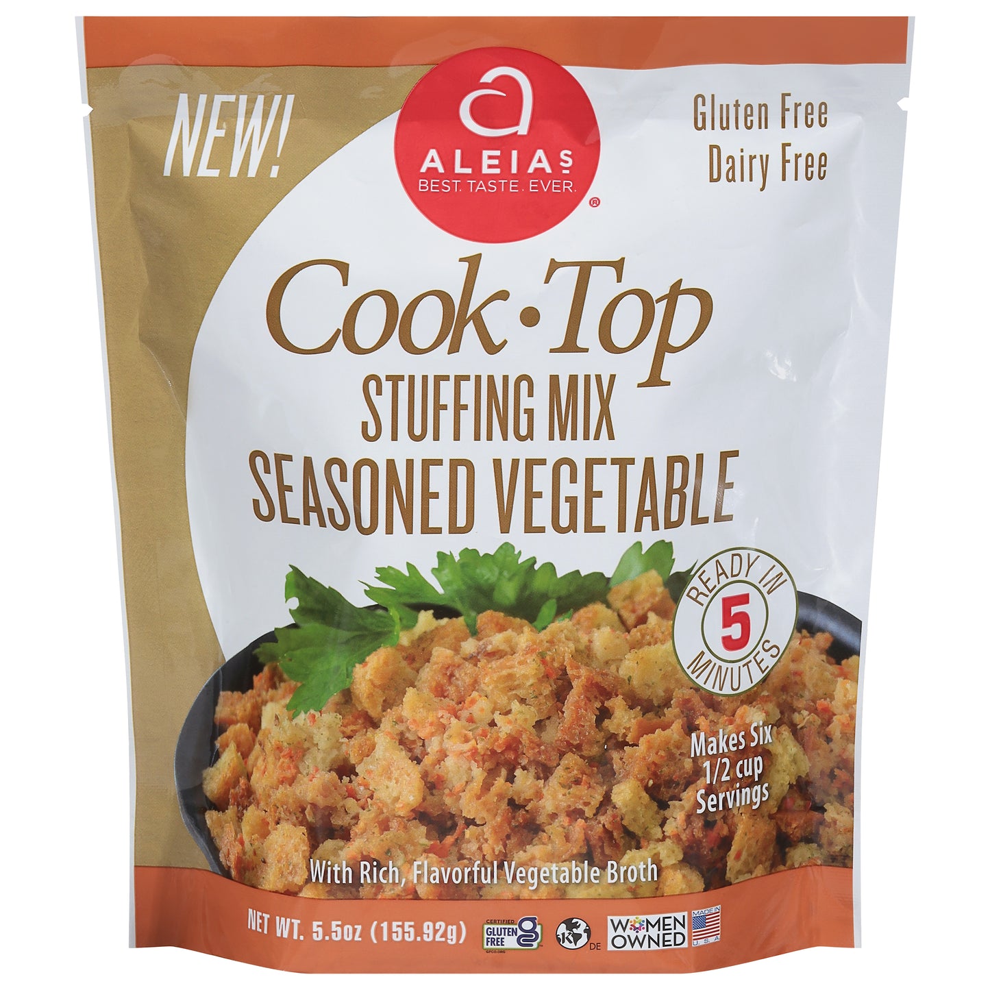 Aleias Stuffing Vegetable Season 5.5 Oz (Pack Of 6)