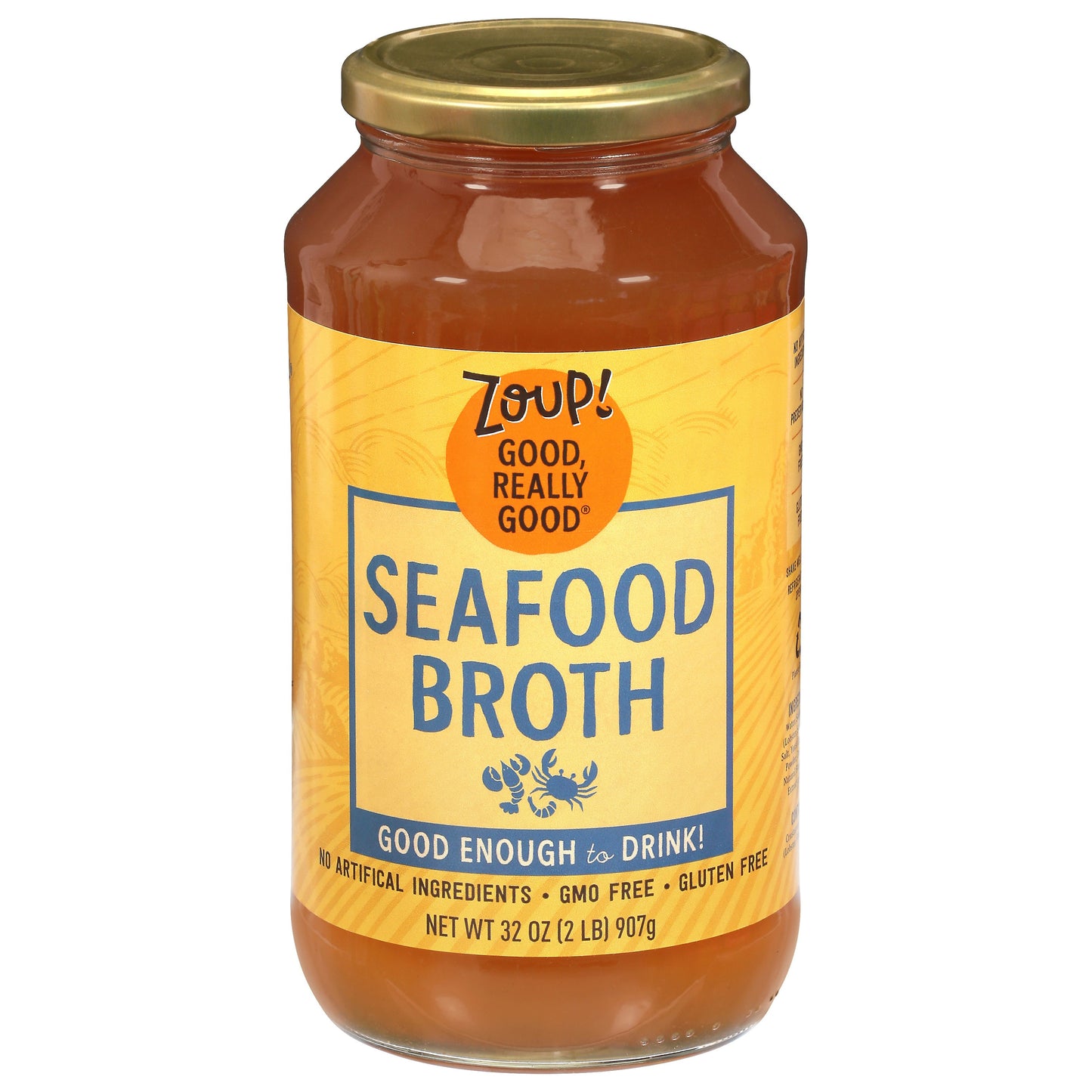 Zoup Good Really Broth Seafood 32 oz (Pack of 6)