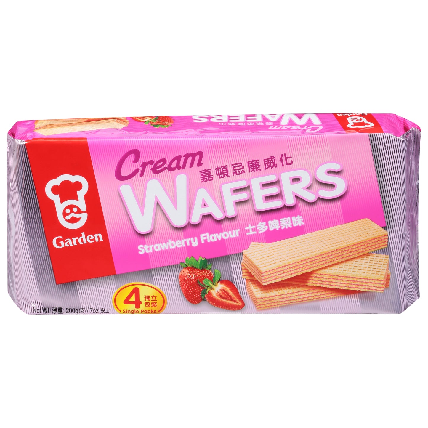 Garden Wafer Strawberry 7 Oz (Pack Of 8)