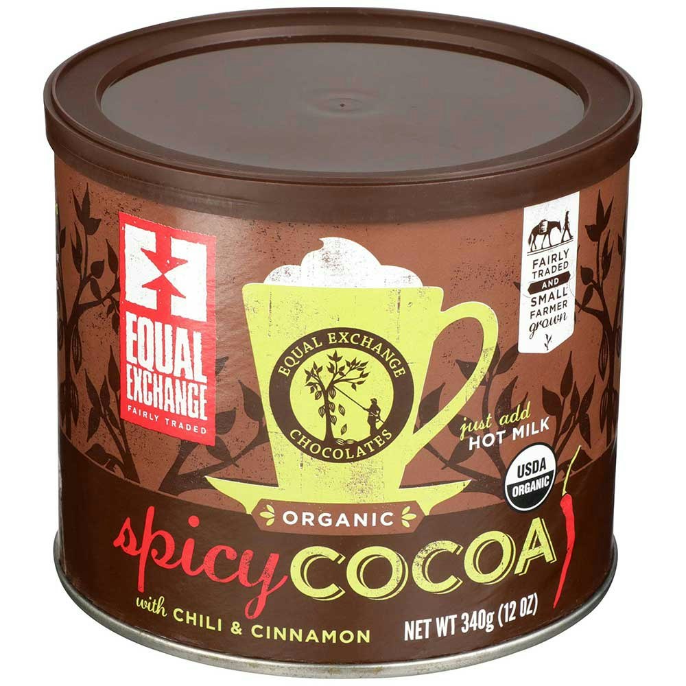 Equal Exchange Cocoa Mix Hot Spicy Organic 12 Oz Pack of 6