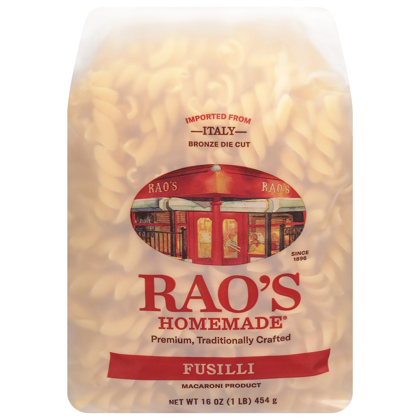 Raos Pasta Fusilli 16 oz (Pack Of 6)