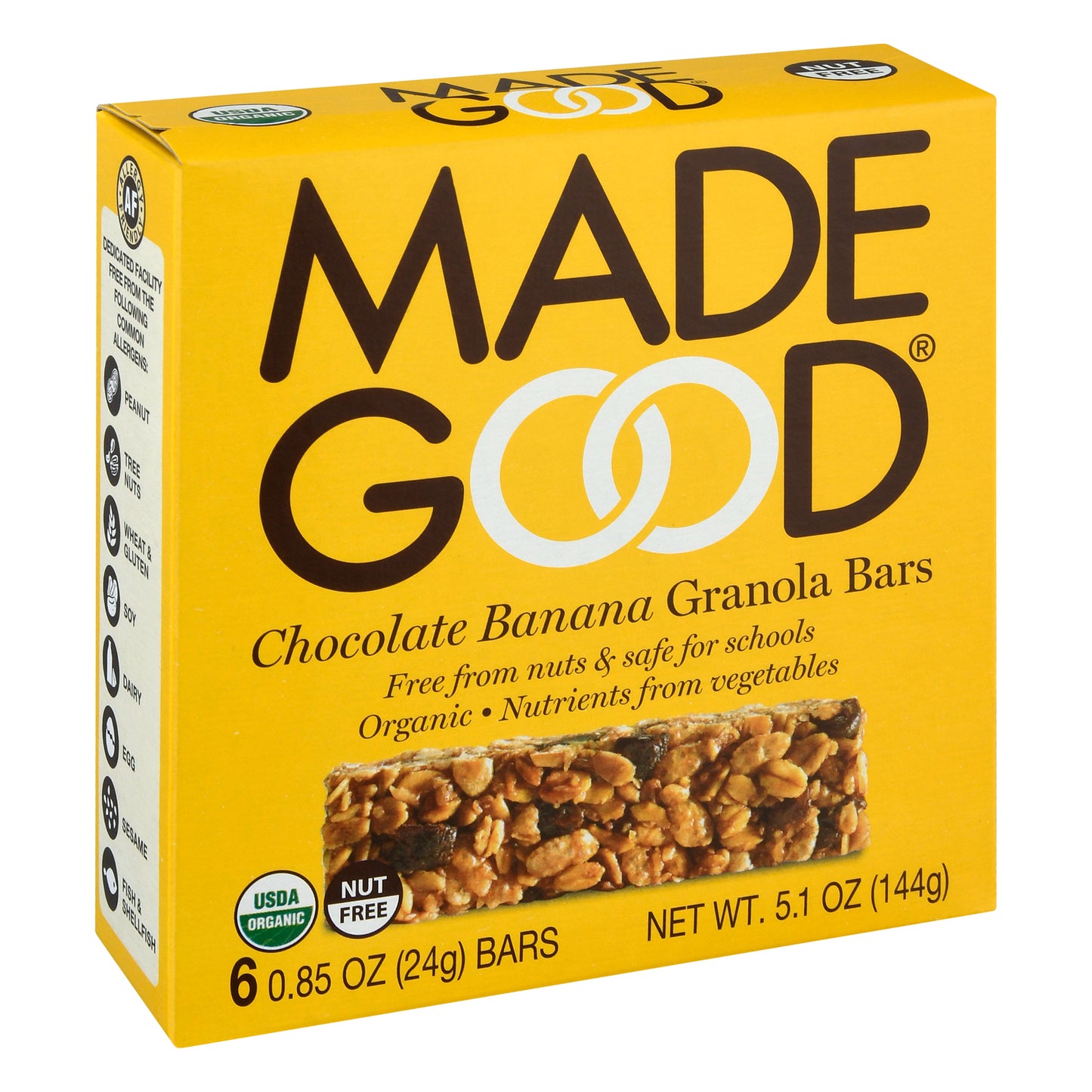 Madegood Bar Granola Chocolate Banana 5.1 oz (Pack Of 6)