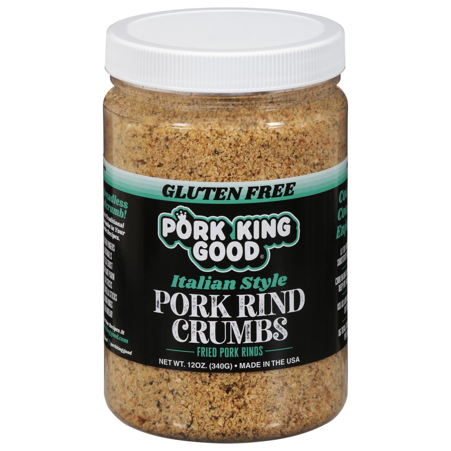 Pork King Good Pork Rind Crumbs Italian 12 Oz (Pack Of 6)