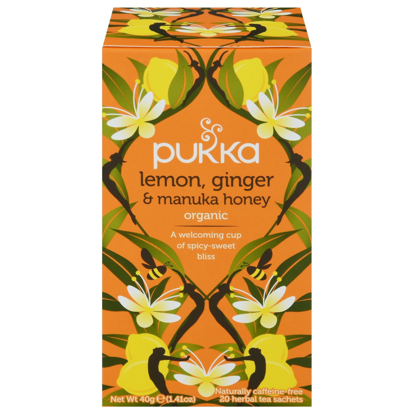 Pukka Herbs Tea Herbal Lemon Ginger Honey 20 Bag (Pack Of 4)