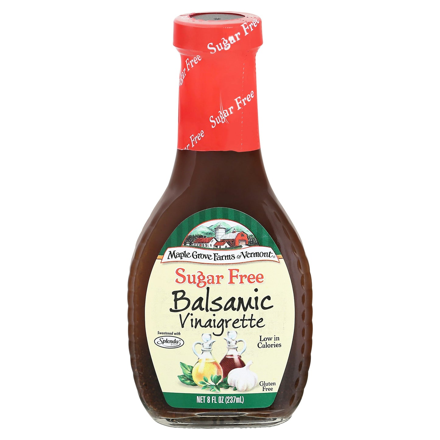 Maple Grove Dressing Sugar free Vinaigrette Balsamic 8 Oz (Pack of 6)