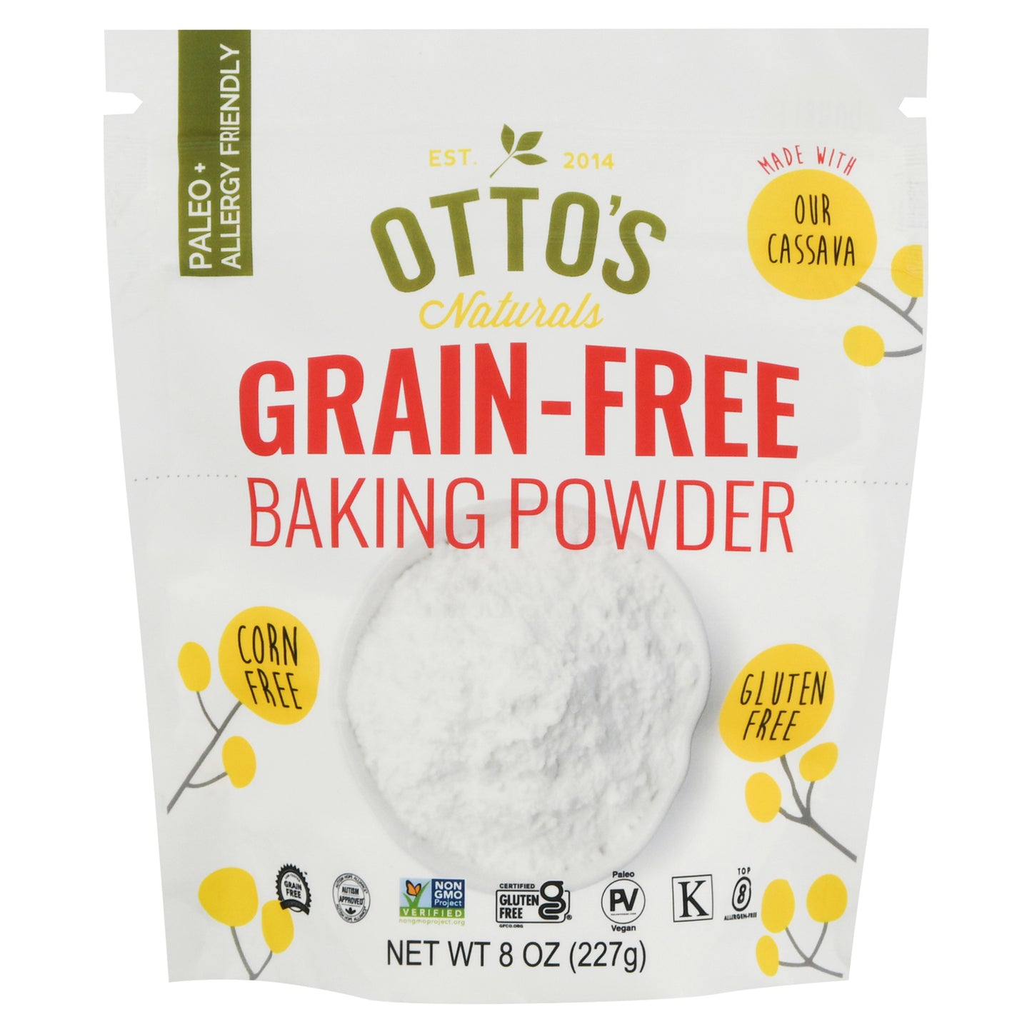 Ottos Naturals Baking Powder Grain Free 8 oz (Pack Of 6)