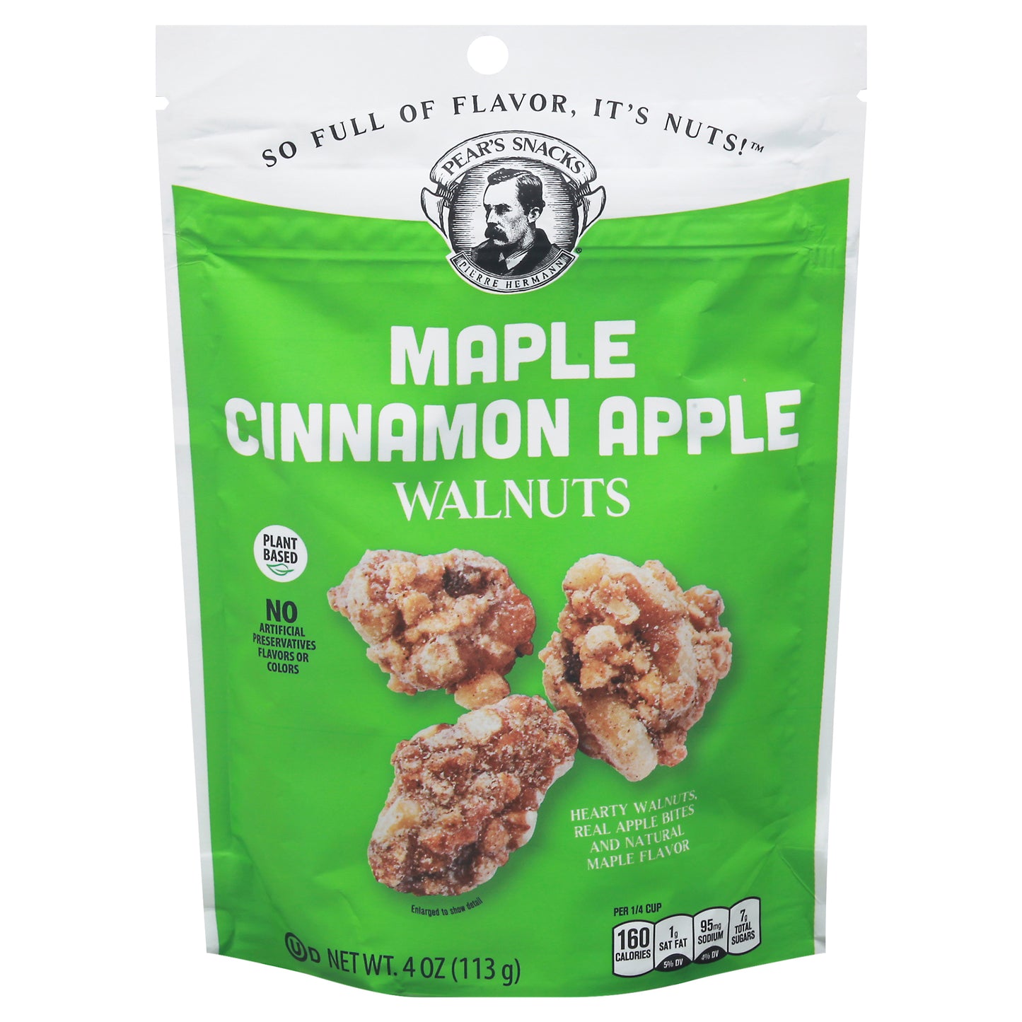 Pears Snacks Walnuts Maple Cinnamon Apple 4 Oz (Pack Of 6)