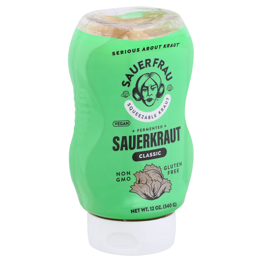 Sauer Frau Sauerkraut Classic Squeeze 12 oz (Pack Of 6)
