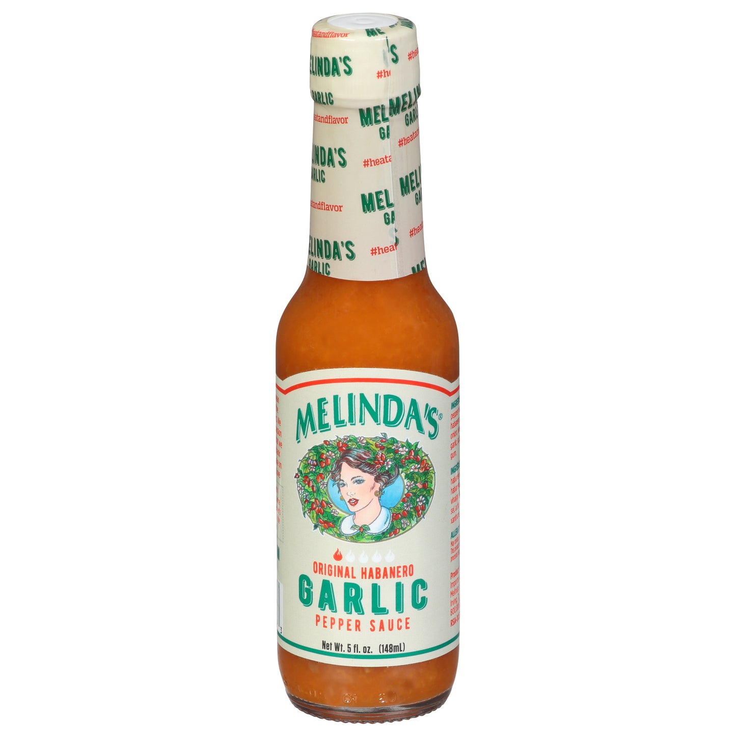 Melindas Sauce Hot Garlic 5 oz (Pack Of 12)